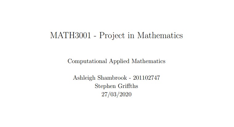 Maths project image